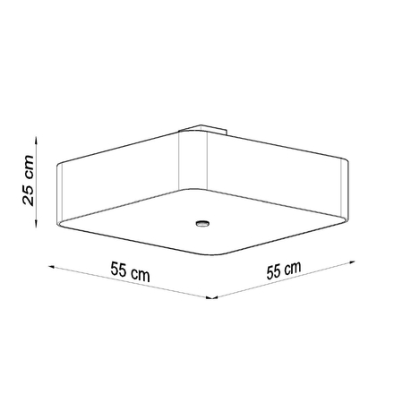 Sollux Lighting Plafon LOKKO 55 czarny SL.0826