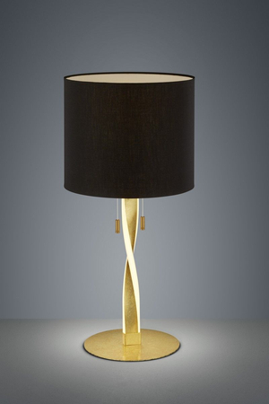 Lampa stołowa Trio 575310379 czarny/złoty