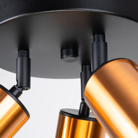 Sollux Lighting Plafon WINX 3P czarny/miedź SL.1377