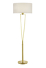 Lampa podłogowa Trio 400200108 biały/złoty
