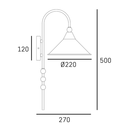Cosmo Light Kinkiet ASHFORD W01562AU