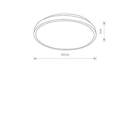 Plafon AGNES ROUND LED PRO Nowodvorski 10971