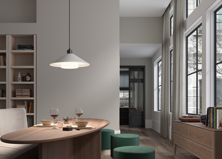 Lampa wisząca MONTANA kremowy Ø34 1xE27 klosz szklany