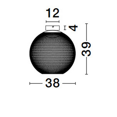 Lampa sufitowa Luces Exclusivas LE44255 czarny