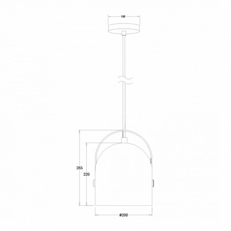 Lampa wisząca Zuma Line CPL-16007 Nordic