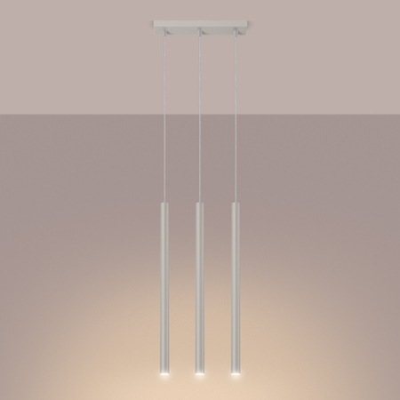Sollux Lighting Lampa wisząca PASTELO 3 beżowa SL.1514