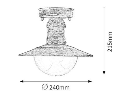 Lampa zewnętrzna Rabalux Oslo 8739 biały antyk