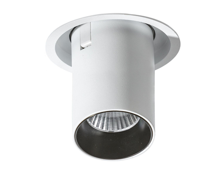 Oczko LUNA 7W WHITE Azzardo AZ3396 biały/czarny