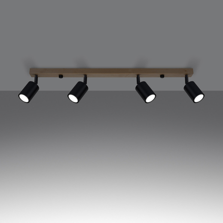 Sollux Lighting Plafon VERDO 4 czarny SL.1294