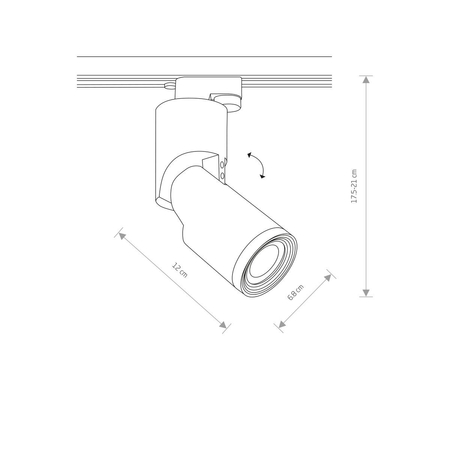 Lampa szynowa PROFILE MIKE Nowodvorski 7661 czarny