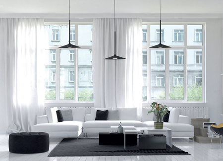 Lampa wisząca Maxlight HANA P0456 czarny/chrom