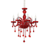 Żyrandol Ideal Lux 027418 Giudecca SP6 Rosso