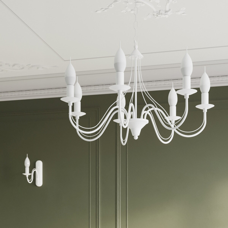 Sollux Lighting Żyrandol MINERWA 5 biały SL.0214