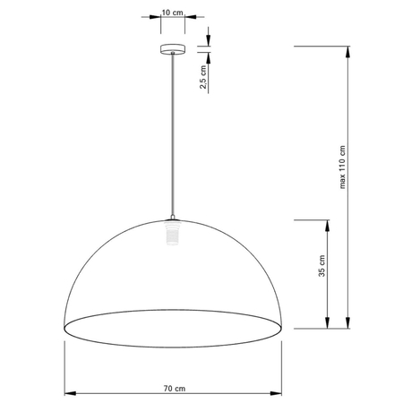 Lampa wisząca Sigma 30131 Sfera 70