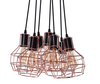 Lampa wisząca CARRON 7 COPPER Azzardo AZ2142 miedziany