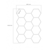 Modułowy system oświetleniowy autogamma HEXAGON LED 297 x 412 cm 6000K aluminium