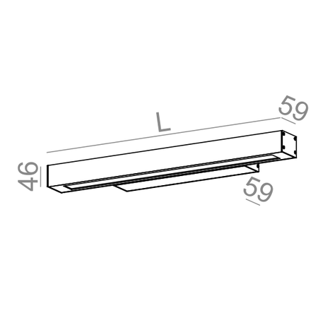 Kinkiet AQForm Set Raw LED Hermetic Wall Biały Struktura