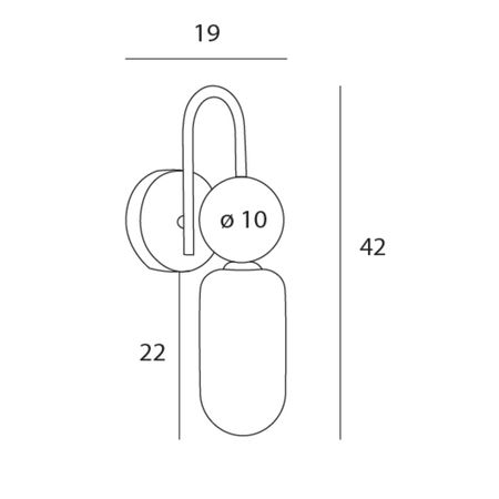MAXLIGHT W0381 KINKIET ROMA BLACK