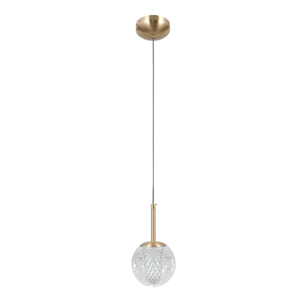 Lampa wisząca Italux Padri PND-40827-1-HBR-CL Złoty