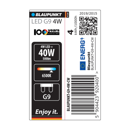 Blaupunkt Żarówka LED G9 4W Barwa zimna