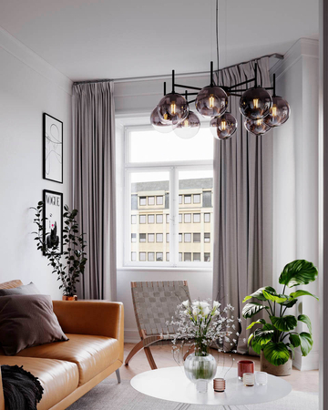 Lampa wisząca By Rydens Boyle 4202030-4505 smokegrey