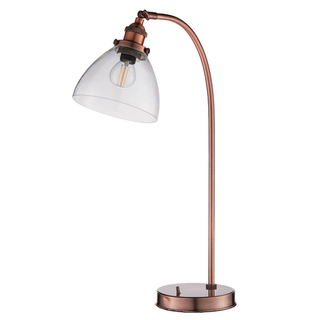 Lampa stołowa Endon Lighting Hansen 77861 miedziany