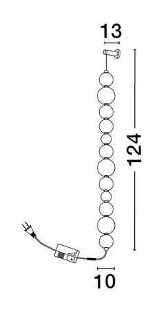 Kinkiet Luces Exclusivas ADAN - złoty LE43217