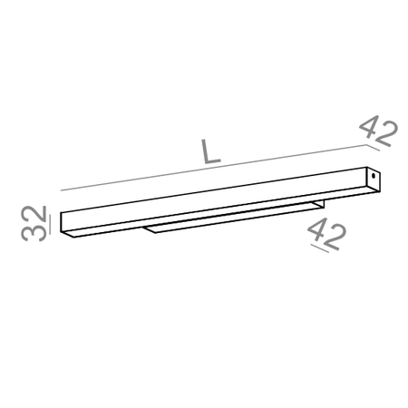 Kinkiet AQForm Set Raw Mini LED Hermetic Wall Biały Struktura