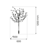 Eko-Light Lampa Solarna Tree 120cm RGB+3000K IP44 EKO1448
