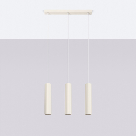 Sollux Lighting Lampa wisząca KARBON 3L beżowy SL.1594