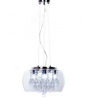 Lampa wisząca Lumina Deco LDP 8066-400 Tosso D40 Clear