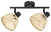 Oczko Rabalux Rattan 3134 czarny matowy