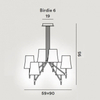 Lampa sufitowa Foscarini 2210086-10 Birdie 6