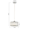 Light Prestige Okrągła lampa wisząca Vetro chrom 1xE27 LP-2910/1P CH round