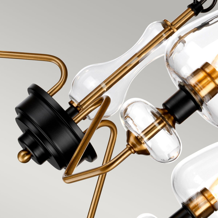 Lampa wisząca Elstead Lighting Armand czarny/mosiądz DL-ARMAND3-AB