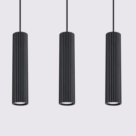 Sollux Lighting Lampa wisząca KARBON 3L czarny SL.1575