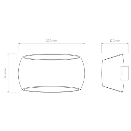 Kinkiet Astro Aria 300 1300001 Gips