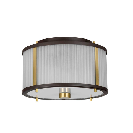 Lampa wisząca Elstead Lighting Corona czarny/mosiądz DL-CORONA-2P-BAB