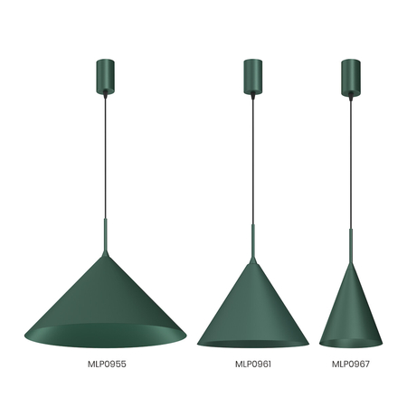 Milagro Lampa wisząca CAPITAL GREEN Ø17cm 1xGX53 MLP0967 BUTELKOWA ZIELEŃ