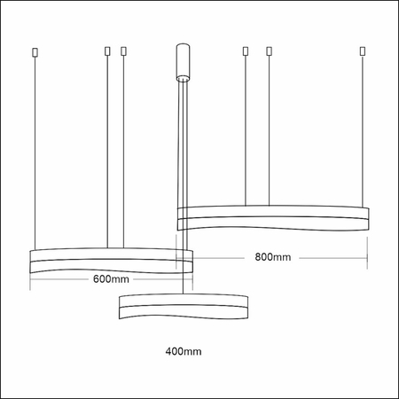 Milagro Lampa wisząca PRECIOSA 158W LED ML1001 ZŁOTY