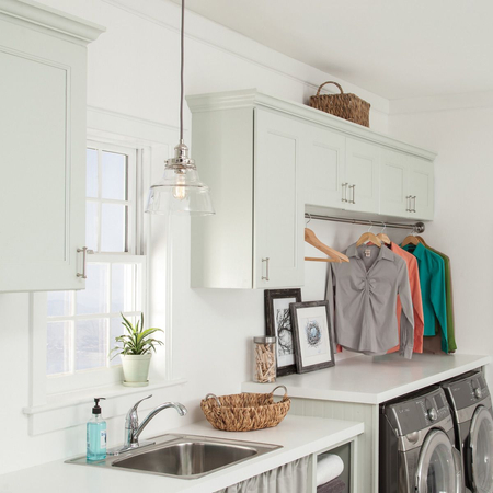 Lampa wisząca Elstead Lighting Baskin szary FE-BASKIN-P-A-PN