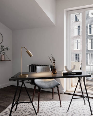 Lampa stołowa By Rydens Curve 4002580-6503 matowy złoty