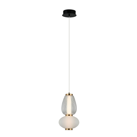 Lampa wisząca Italux PND-74937-2-BK Czarny, biały, przezroczysty