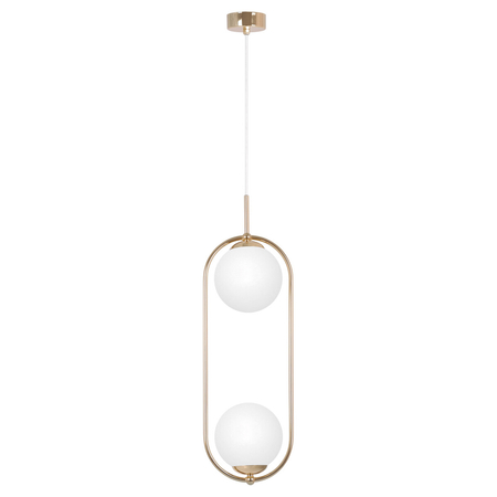 Lampa wisząca Kaja RITUS K-5392 złoty, biały