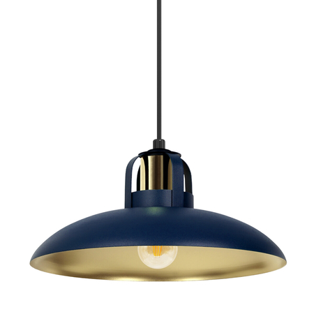 Milagro Lampa wisząca FELIX NAVY BLUE/GOLD 1xE27 MLP7714 GRANATOWY / ZŁOTY