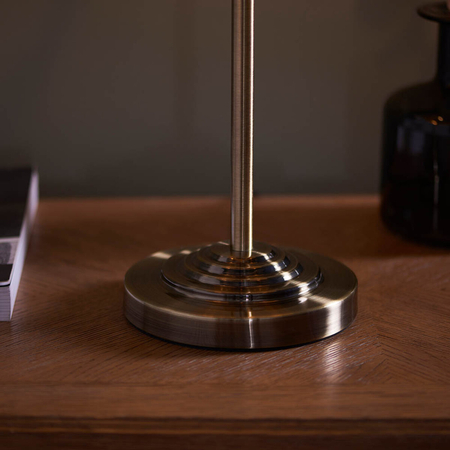 Lampa stołowa Endon Lighting Highclere 98932 mosiądz