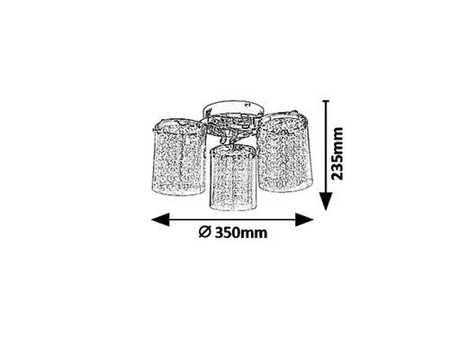 Lampa sufitowa Rabalux Astrella 5042 chrom