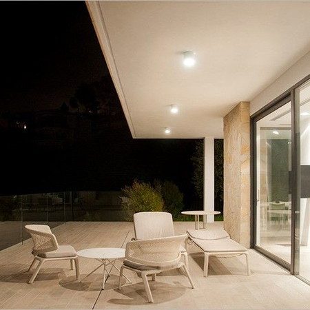 Lampa natynkowa AQForm Only Round 12 LED 230V Hermetic Surface Szary