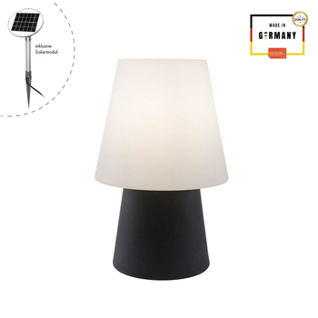 Lampa solarna No.1 zewnętrzna ogrodowa przenośna 2900K Biała ciepła 60cm, antracyt 32525S