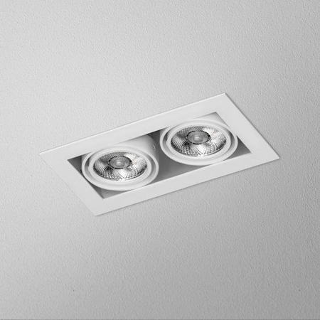 Lampa wpuszczana AQForm Squares 50 x 2 LED 230V Recessed Biały Struktura